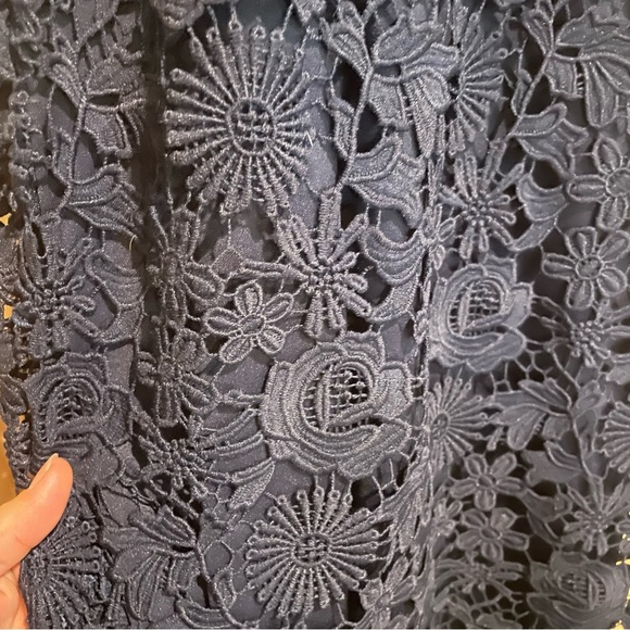 Lulu's Navy Floral Mini Dress - Picture 4 of 9